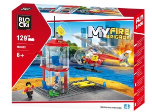 KLOCKI BLOCKI KB0812 Lądowisko Helikoptera MyFire 129 El.