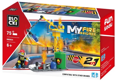 KLOCKI BLOCKI KB0854 Straż Pożarna 2W1 MyFire 75 El.