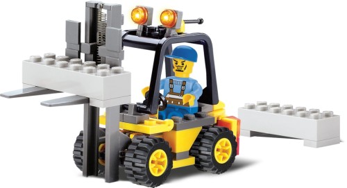 KLOCKI BLOCKI KB8041 Wózek Widłowy MyCity 70 El.