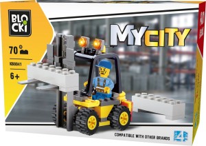 KLOCKI BLOCKI KB8041 Wózek Widłowy MyCity 70 El.