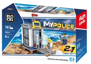 KLOCKI BLOCKI KB0651 Budynek Policyjny 2W1 MyPolice 78 El.