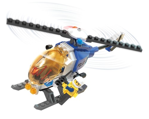 KLOCKI BLOCKI KB0655 Helikopter 2W1 MyPolice 95 El.