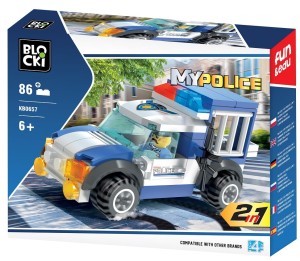 KLOCKI BLOCKI KB0657 Radiowóz 2W1 MyPolice 86 El.