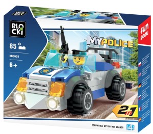 KLOCKI BLOCKI KB0658 Samochód 2W1 MyPolice 85 El.