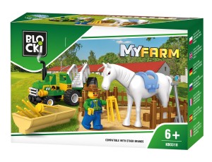 KLOCKI BLOCKI KB0318 Mały Ciągnik MyFarm 43 El.