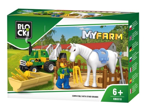 KLOCKI BLOCKI KB0318 Mały Ciągnik MyFarm 43 El.