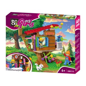 KLOCKI BLOCKI KB0110 Domek na Drzewie MyGirls 140 El.