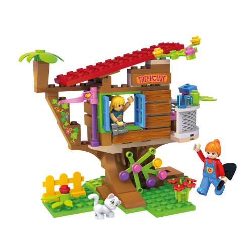 KLOCKI BLOCKI KB0110 Domek na Drzewie MyGirls 140 El.
