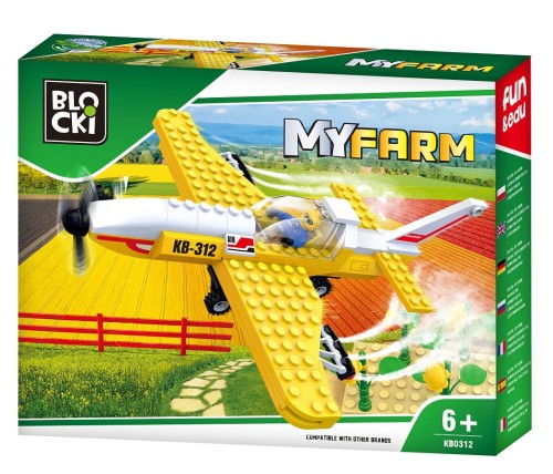 KLOCKI BLOCKI KB0312 Samolot do Oprysków Pola MyFarm 146 El.