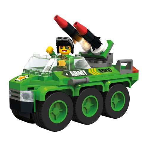 KLOCKI BLOCKI KB0918 Wóz z Rakietami MyArmy 104 El.