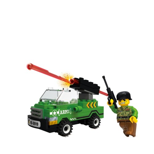 KLOCKI BLOCKI KB0919 Wóz z Działem MyArmy 63 El.