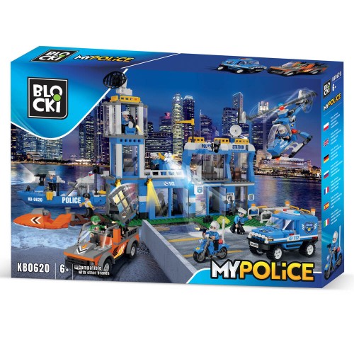 KLOCKI BLOCKI KB0620 Posterunek Policji MyPolice 917 El.