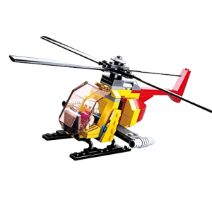 KLOCKI SLUBAN B0667A Żółty Helikopter Aviation 100 El.