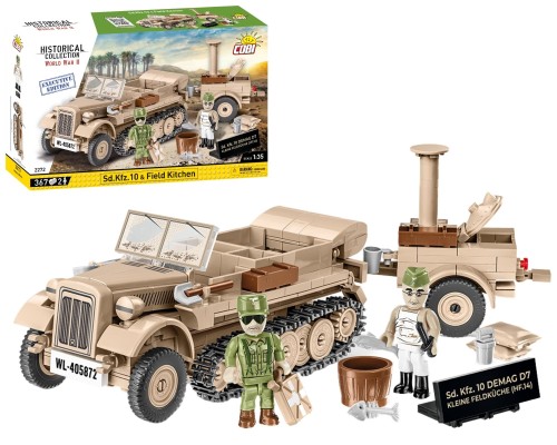 KLOCKI COBI 2272 Sd.kfz 10 & Field Kitchen HC WW2 "EE" 367 El.