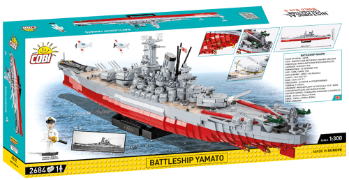KLOCKI COBI 4832 Okręt Battleship Yamato "EE" HC WW2 2684 El