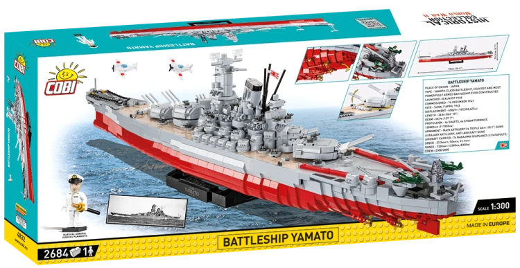 KLOCKI COBI 4832 Okręt Battleship Yamato "EE" HC WW2 2684 El