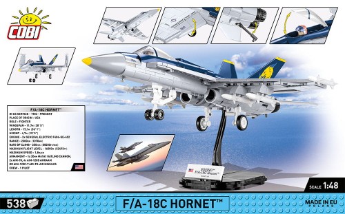 KLOCKI COBI 5810 Samolot F/A-18C Hornet Armed Forces 538 El.