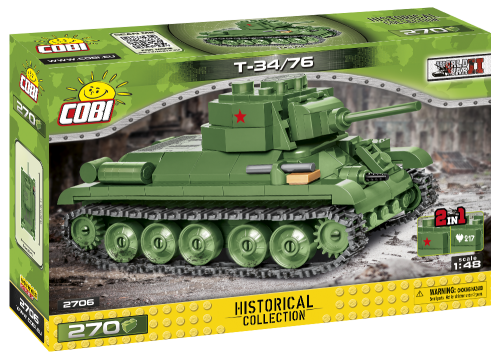 KLOCKI COBI 2706 Czołg T34/76 HC WWII 270 El.