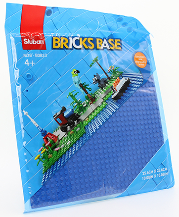 KLOCKI SLUBAN B0833 Płytka konstrukcyjna niebieska 25,6cm x 25,6cm