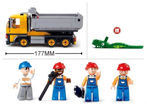 Klocki Sluban B0552 Wywrotka na placu budowy Town Construction 394el.