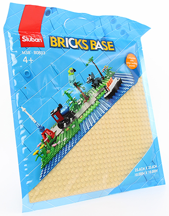 KLOCKI SLUBAN B0833 Płytka konstrukcyjna beżowa 25,6cm x 25,6cm