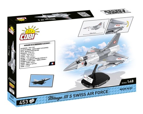 KLOCKI COBI 5827 Mirage IIIS Swiss Air Force Armed Forces 453 El.