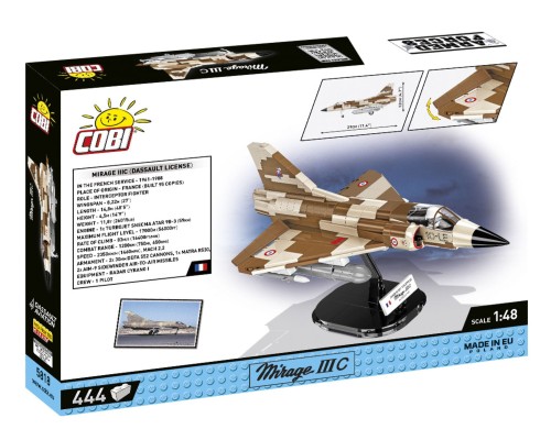 KLOCKI COBI 5818 Samolot Mirage IIIC Vexin AF 444 El.
