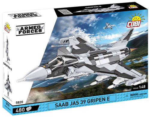 KLOCKI COBI 5820 Samolot Saab JAS 39 Gripen E Armed Forces 480 El.