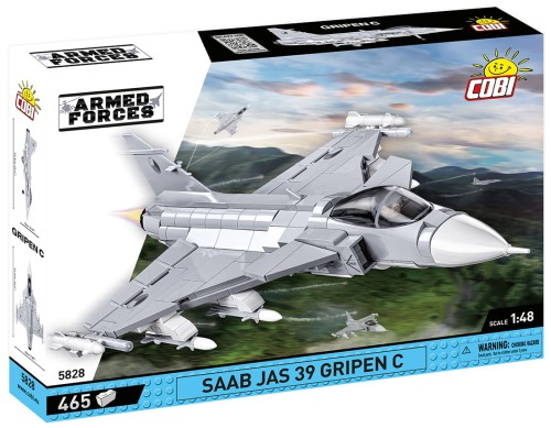 KLOCKI COBI 5828 Samolot SAAB JAS 39 GRIPEN C Armed Forces 465 EL.