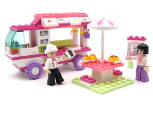 KLOCKI SLUBAN B0155 Pojazd Food Truck Snack Girl's Dream 102 El.