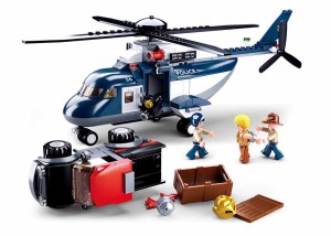 KLOCKI SLUBAN B0656 Helikopter Policyjny Pościg Police 285 El.