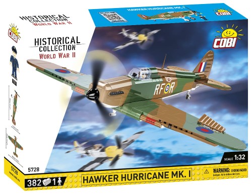 KLOCKI COBI 5728 Samolot Hawker Hurricane Mk.I HC WW2 382 El.