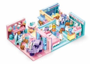 KLOCKI SLUBAN Zestaw Domek 6 Pomieszczeń Girl's Dream MINI HANDCRAFT 660EL.
