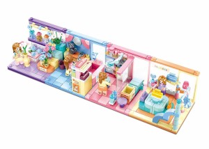 KLOCKI SLUBAN B0883 Zestaw 4 Sklepów Girl's Dream MINI HANDCRAFT 452 El.