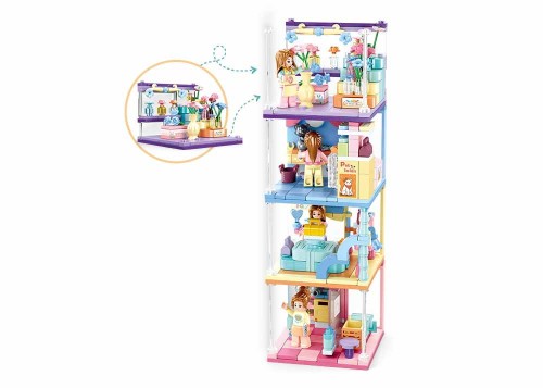 KLOCKI SLUBAN B0883 Zestaw 4 Sklepów Girl's Dream MINI HANDCRAFT 452 El.