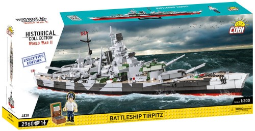 KLOCKI COBI 4838 Battleship Tirpitz - Executive Edition WW2 HC 2960 EL.