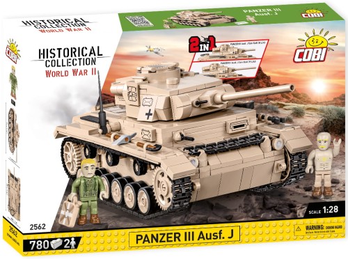 KLOCKI COBI 2562 Czołg Panzer III Ausf. J HC WW2 780 El.
