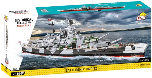 KLOCKI COBI 4839 Okręt BATTLESHIP TIRPITZ HC WWII 2810 El.