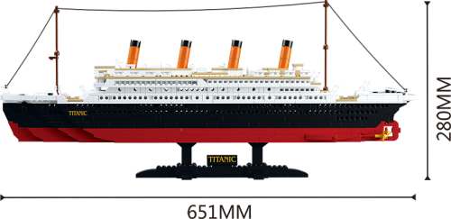 KLOCKI SLUBAN B0577 Statek Titanic Duży TITANIC 1012 el.
