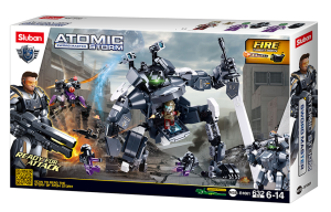 KLOCKI SLUBAN B1061 ROBOT ZWIERZĘ ATOMIC SWORD MASTER STORM 632EL.