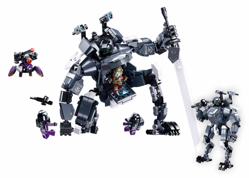 KLOCKI SLUBAN B1061 ROBOT ZWIERZĘ ATOMIC SWORD MASTER STORM 632EL.