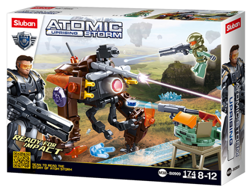 KLOCKI SLUBAN B0909 ROBOT PATROLOWY ATOMIC UPRISING STORM 174EL.