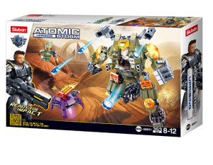 KLOCKI SLUBAN B0911 ROBOT WILK ATOMIC UPRISING STORM 353EL.