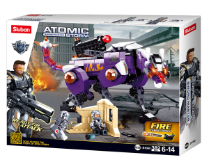 KLOCKI SLUBAN B1060 ROBOT ZWIERZĘ ATOMIC SWORD MASTER STORM 382EL.
