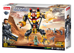 KLOCKI SLUBAN B0997 Kosmiczny Robot Atomic Fire Rain Storm 668 El.