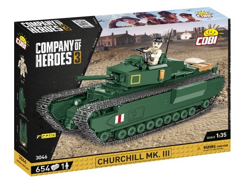 KLOCKI COBI 3046 Czołg Churchill Mk. III Company of Heroes 654 El.