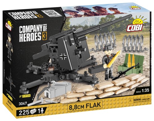KLOCKI COBI 3047 Armata 8,8 cm Flak Company of Heroes 225 El.
