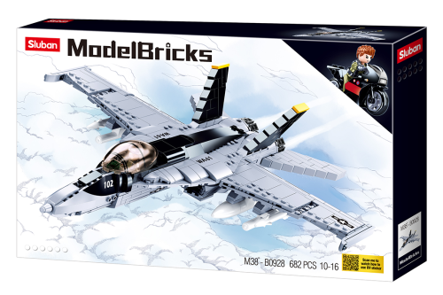 KLOCKI SLUBAN B0928 Samolot MODEL BRICKS 682 el.