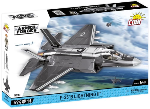 KLOCKI COBI 5830 Samolot F-35B Lightning II Royal Air Force Armed Forces 594 El.