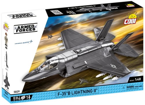 KLOCKI COBI 5829 Samolot F-35B Lightning II USA Armed Forces 594 El.
